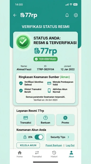 Halaman Resmi 77rp untuk Pengguna Android Indonesia
