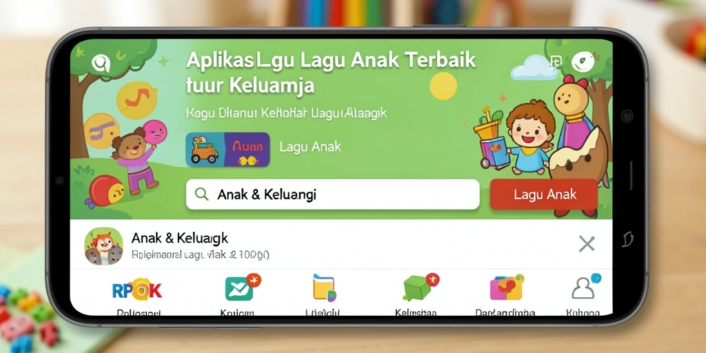 Tampilan antarmuka RPOK yang ceria dan menarik untuk anak-anak.
